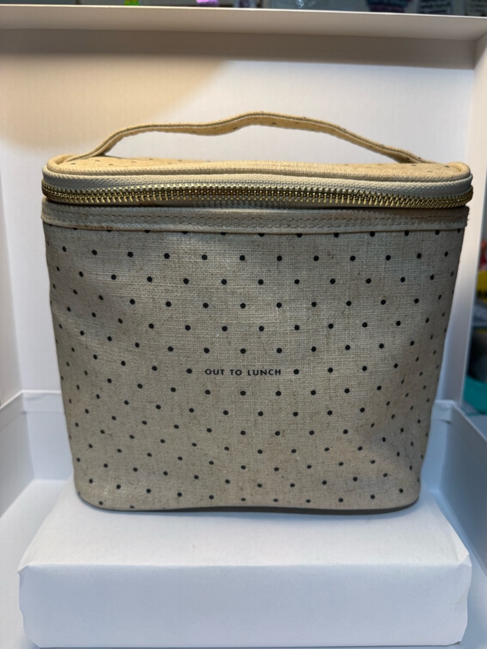 Kate Spade New York Out to Lunch Tote Polka Dot Lunch Bag NWT
